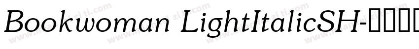 Bookwoman LightItalicSH字体转换